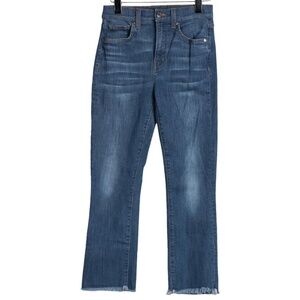 Veronica Beard Mid Rise Straight Leg Jeans